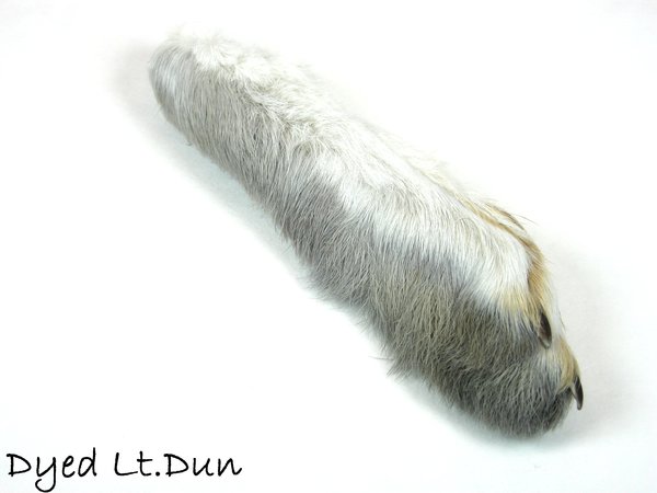 White Fox Snowshoe Hare XL Rabbit Foot